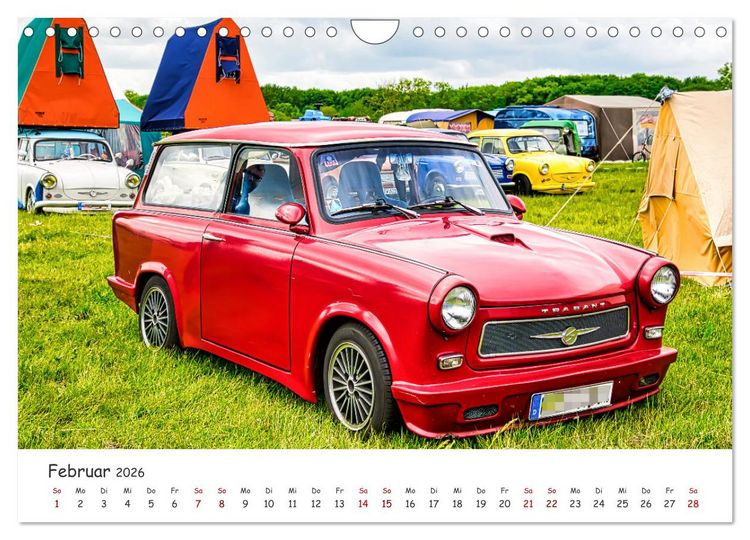 Produktbild: Trabi-Kult (Wandkalender 2026 DIN A4 quer), CALVENDO Monatskalender