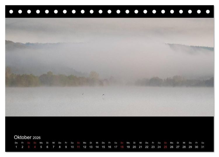 Produktbild: NEBEL (Tischkalender 2026 DIN A5 quer), CALVENDO Monatskalender