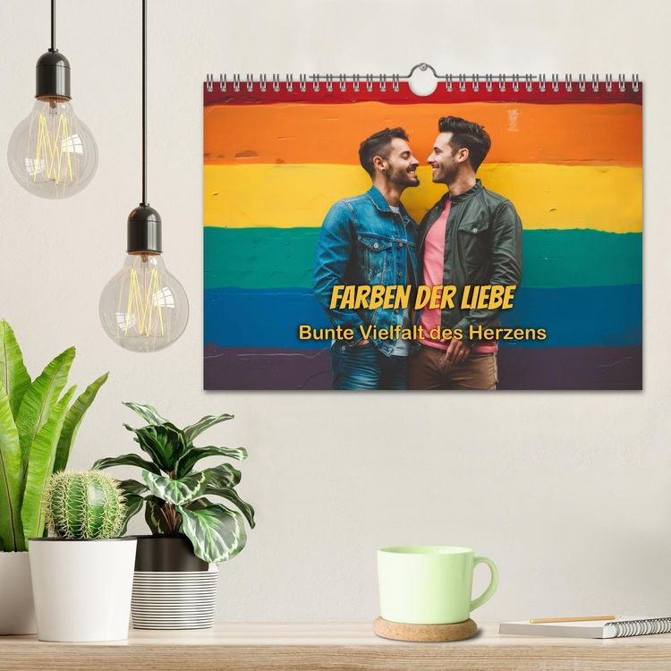 Produktbild: Farben der Liebe: Bunte Vielfalt des Herzens (Wandkalender 2026 DIN A4 quer), CALVENDO Monatskalender