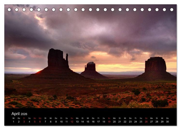 Produktbild: S&uuml;dwesten der USA - Klassiker und Geheimnisse (Tischkalender 2026 DIN A5 quer), CALVENDO Monatskalender