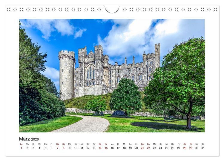 Produktbild: S&uuml;dengland - Impressionen aus dem S&uuml;dwesten von England (Wandkalender 2026 DIN A4 quer), CALVENDO Monatskalender