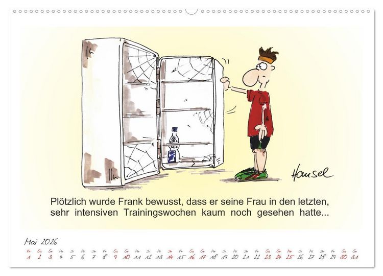 Produktbild: HANSELs kleiner Laufkalender (hochwertiger Premium Wandkalender 2026 DIN A2 quer), Kunstdruck in Hochglanz
