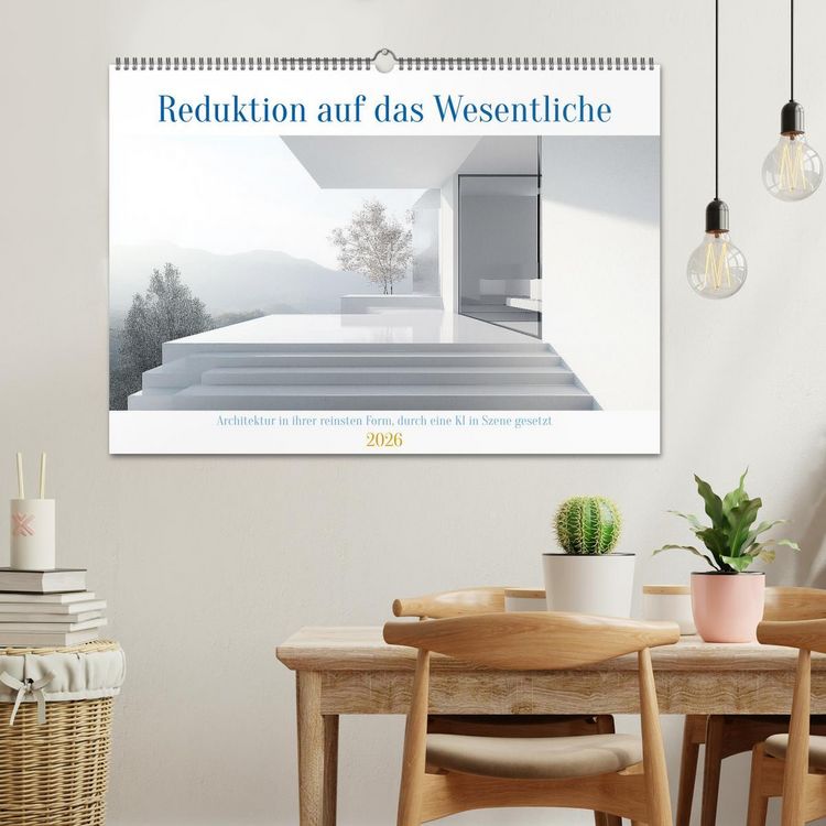 Produktbild: Reduktion auf das Wesentliche (Wandkalender 2026 DIN A2 quer), CALVENDO Monatskalender