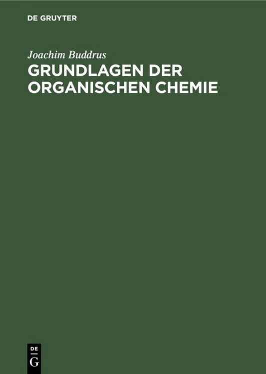 Produktbild: Grundlagen der organischen Chemie