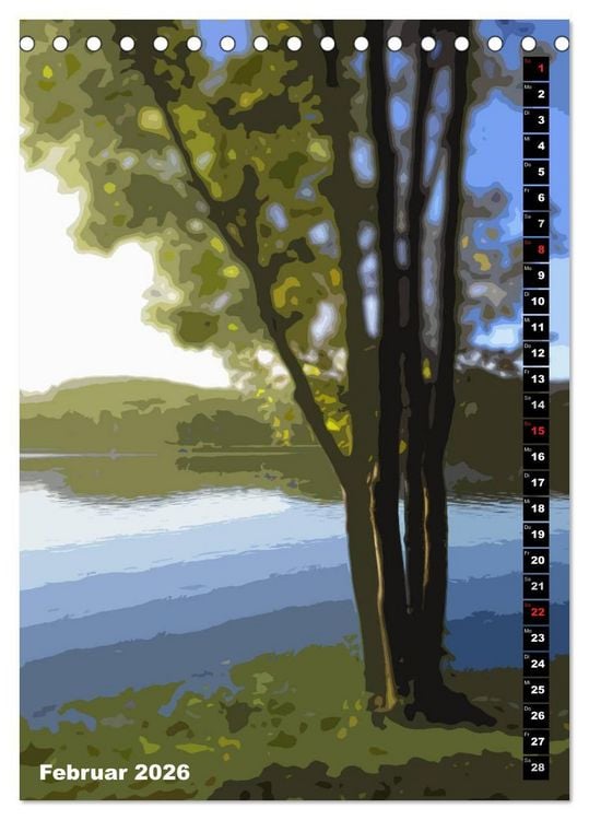 Produktbild: Der Baldeneysee in Essen (Tischkalender 2026 DIN A5 hoch), CALVENDO Monatskalender