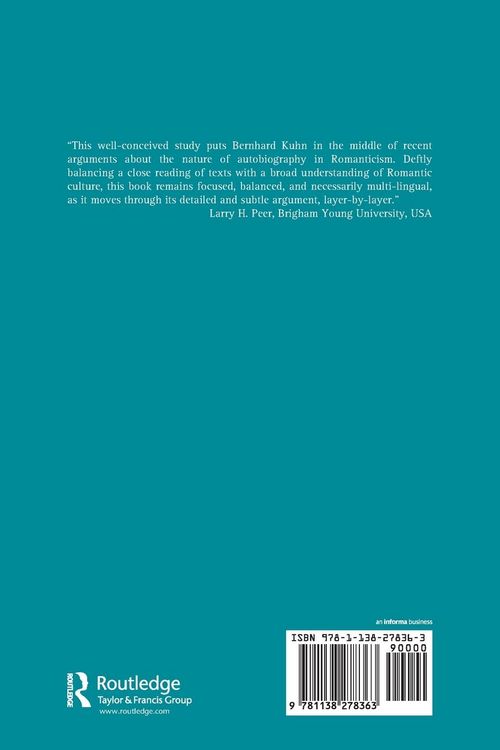 Produktbild: Autobiography and Natural Science in the Age of Romanticism