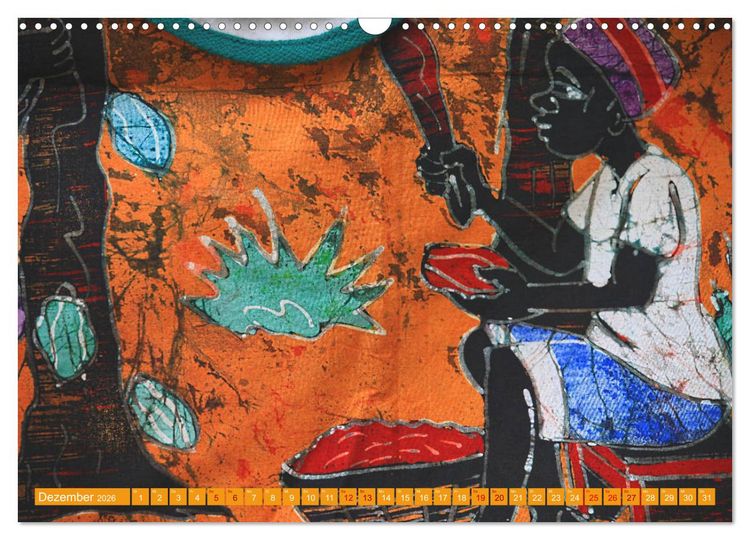 Produktbild: Farbenfrohes Afrika (Wandkalender 2026 DIN A3 quer), CALVENDO Monatskalender