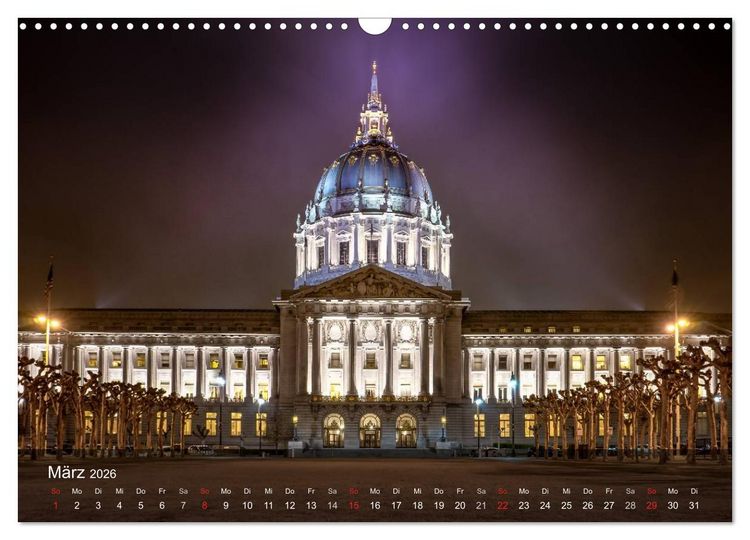 Produktbild: San Francisco Impressionen Tag und Nacht (Wandkalender 2026 DIN A3 quer), CALVENDO Monatskalender