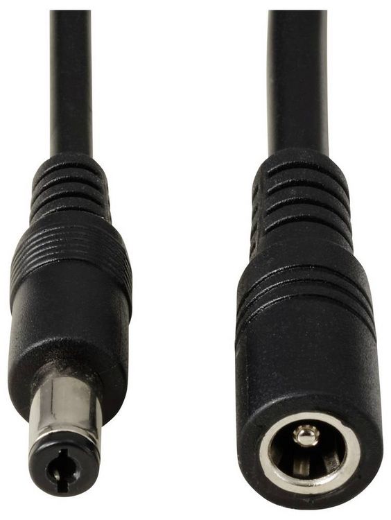 Produktbild: TRU COMPONENTS TC-13232720 DC-Steckverbinder Buchse - Stecker 5.5mm 2.1mm 41.2cm 1St.