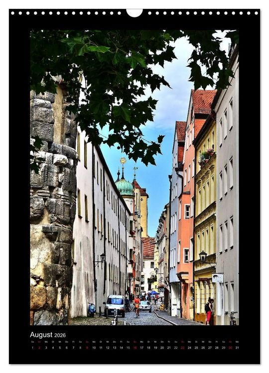 Produktbild: Gassen und T&uuml;rme in Regensburg (Wandkalender 2026 DIN A3 hoch), CALVENDO Monatskalender