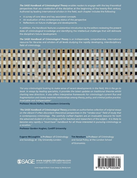 Produktbild: The SAGE Handbook of Criminological Theory