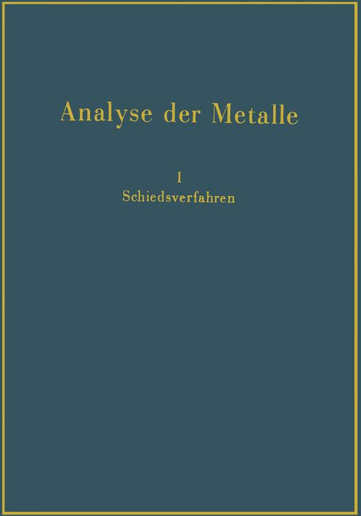 Produktbild: Analyse der Metalle