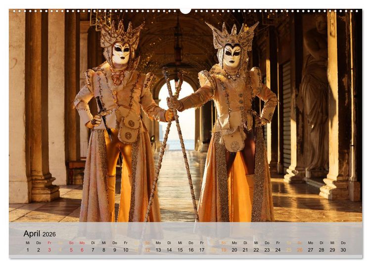 Produktbild: Venedigs Sch&ouml;nheiten (Wandkalender 2026 DIN A2 quer), CALVENDO Monatskalender