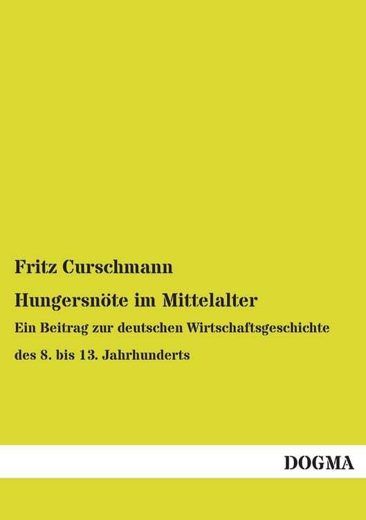 Produktbild: Hungersn&ouml;te im Mittelalter