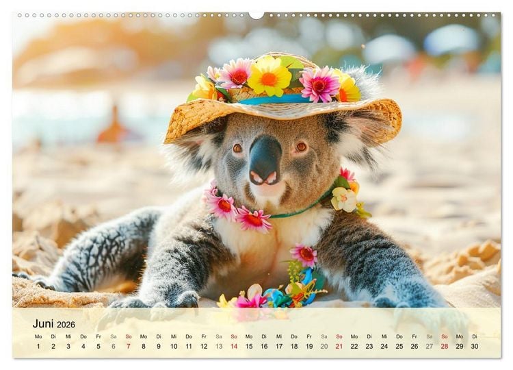 Produktbild: Koalas im Modefieber. Flauschig und Chic beim Fotoshooting (Wandkalender 2026 DIN A2 quer), CALVENDO Monatskalender