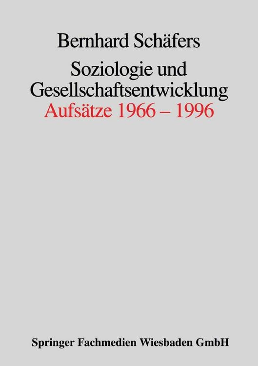 Produktbild: Soziologie und Gesellschaftsentwicklung