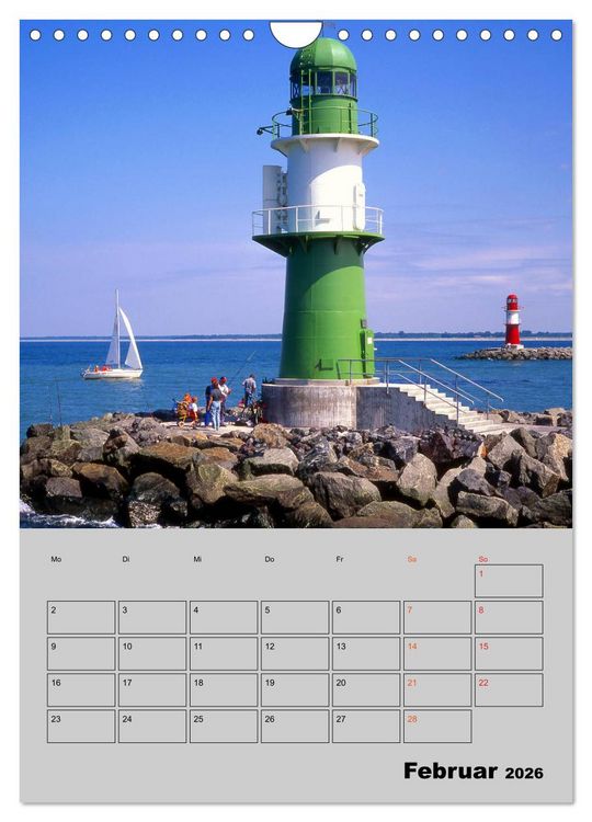 Produktbild: Attraktive Leuchtt&uuml;rme (Wandkalender 2026 DIN A4 hoch), CALVENDO Monatskalender
