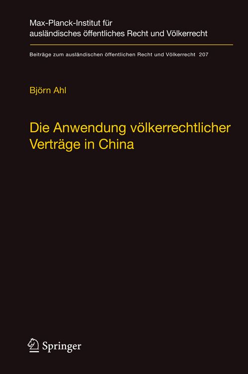 Produktbild: Die Anwendung v&ouml;lkerrechtlicher Vertr&auml;ge in China