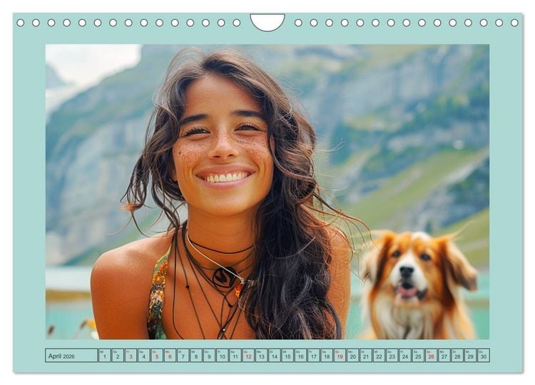 Produktbild: Almwiesenm&auml;rchen. Zauberhafte Frauen und gute Laune in den Bergen (Wandkalender 2026 DIN A4 quer), CALVENDO Monatskalender