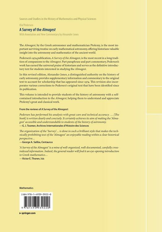 Produktbild: A Survey of the Almagest