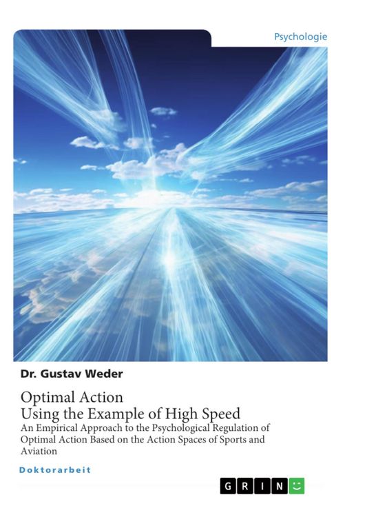 Produktbild: Optimal Action. Using the Example of High Speed