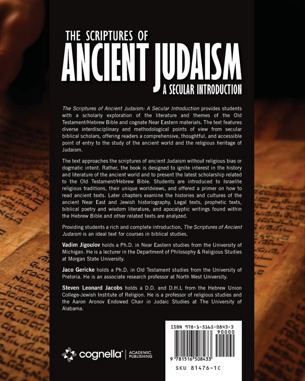 Produktbild: The Scriptures of Ancient Judaism