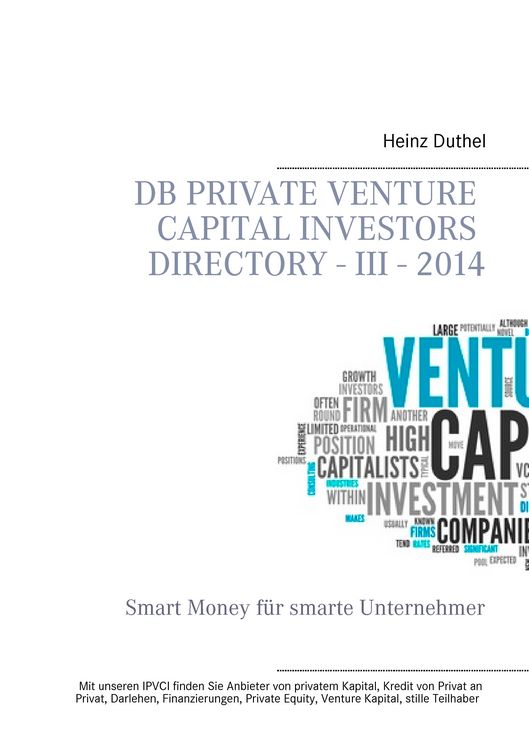 Produktbild: DB Private Venture Capital Investors Directory - III - 2014