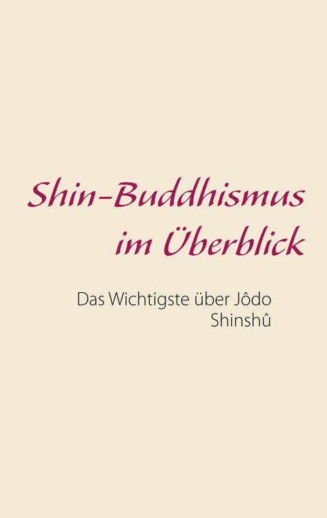 Produktbild: Shin-Buddhismus im &Uuml;berblick