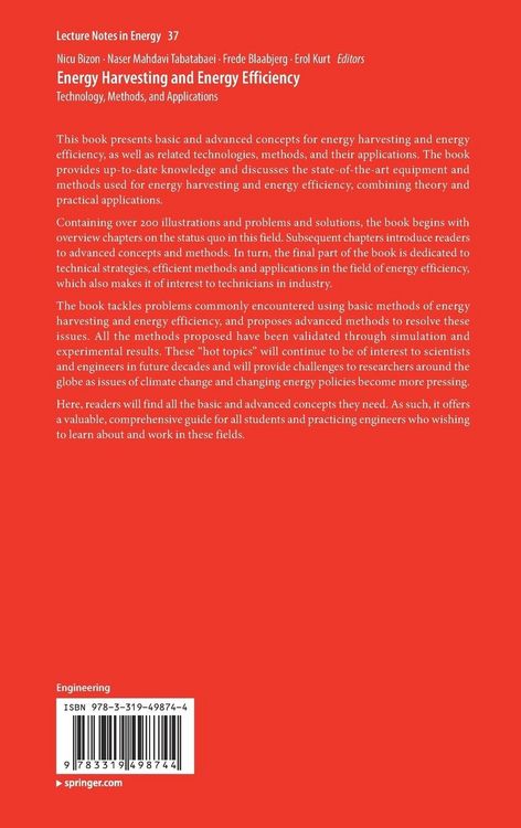 Produktbild: Energy Harvesting and Energy Efficiency