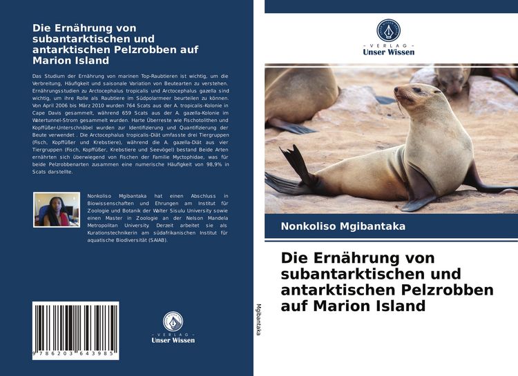 Produktbild: Die Ern&auml;hrung von subantarktischen und antarktischen Pelzrobben auf Marion Island