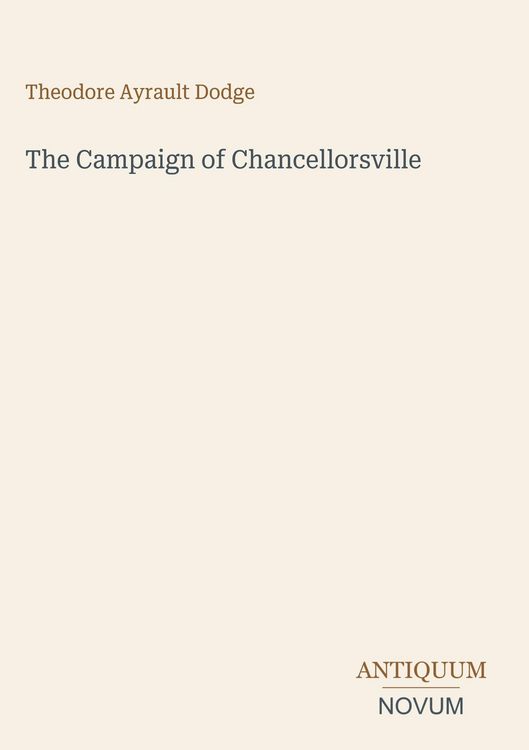 Produktbild: The Campaign of Chancellorsville