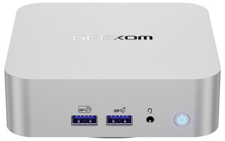 Produktbild: GEEKOM Mini PC A8 AMD Ryzen 7 8745HS 5.1 GHz 16 GB RAM 1 TB SSD AMD Radeon&trade; 610M Win 11 Pro A8-2