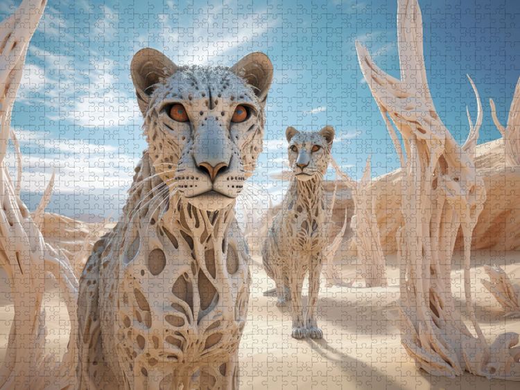 Produktbild: CALVENDO Puzzle Surrealismus trifft auf die W&uuml;ste | 1000 Teile Lege-Gr&ouml;&szlig;e 64x48cm Foto-Puzzle f&uuml;r gl&uuml;ckliche Stunden