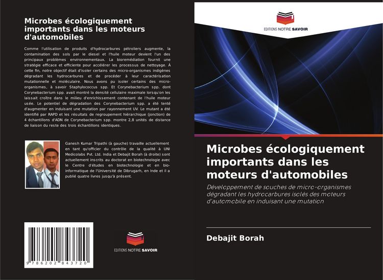 Produktbild: Microbes &eacute;cologiquement importants dans les moteurs d'automobiles