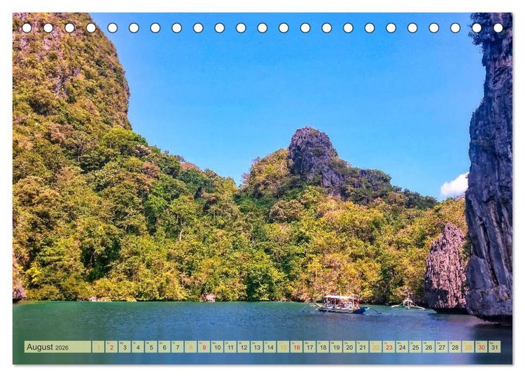 Produktbild: Reise durch Asien - Philippinen (Tischkalender 2026 DIN A5 quer), CALVENDO Monatskalender