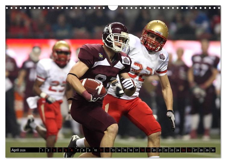 Produktbild: American Football - Athleten (Wandkalender 2026 DIN A3 quer), CALVENDO Monatskalender