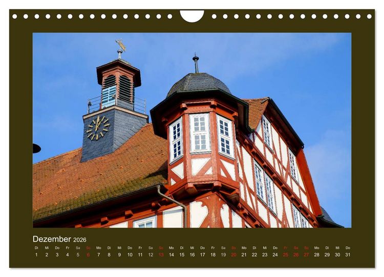 Produktbild: Fachwerk in Nordhessen (Wandkalender 2026 DIN A4 quer), CALVENDO Monatskalender