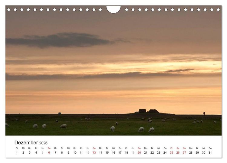 Produktbild: Hallig Hooge - zwischen Himmel und Erde (Wandkalender 2026 DIN A4 quer), CALVENDO Monatskalender