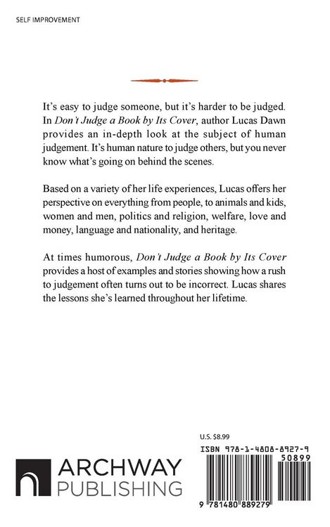 Produktbild: Don't Judge a Book by Its Cover