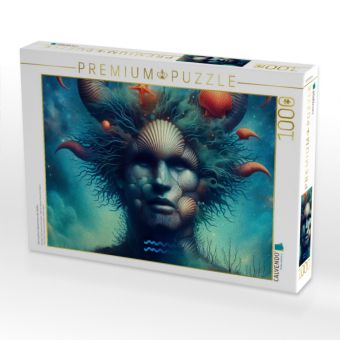 Produktbild: CALVENDO Puzzle Sternzeichen Wassermann der Wellen | 1000 Teile Lege-Gr&ouml;&szlig;e 64x48cm Foto-Puzzle f&uuml;r gl&uuml;ckliche Stunden