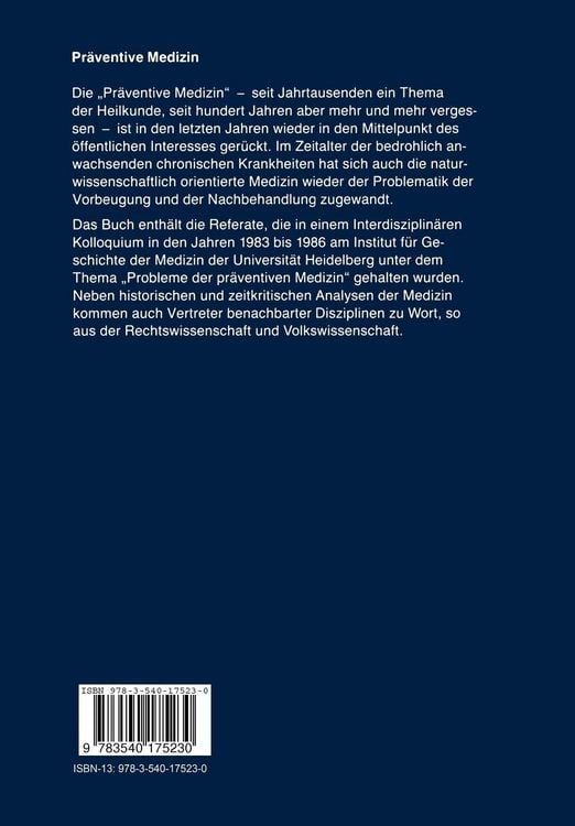 Produktbild: Pr&auml;ventive Medizin