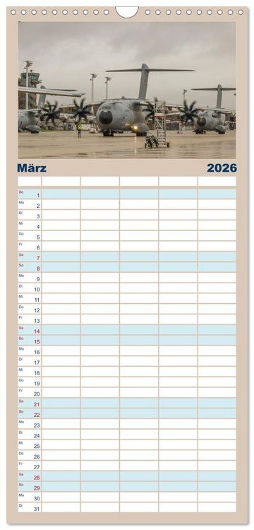 Produktbild: Familienplaner 2026 - A400M LTG 62 mit 5 Spalten (Wandkalender, 21 x 45 cm) CALVENDO