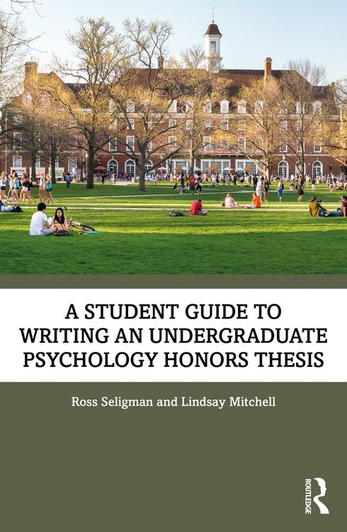 Produktbild: A Student Guide to Writing an Undergraduate Psychology Honors Thesis