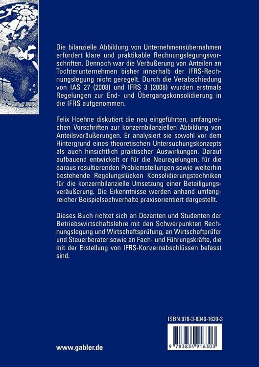 Produktbild: Ver&auml;u&szlig;erung von Anteilen an Tochterunternehmen im IFRS-Konzernabschluss