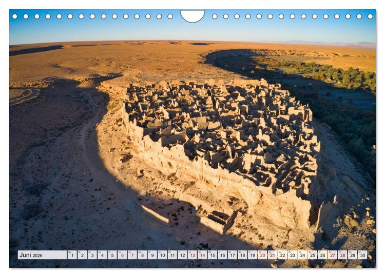 Produktbild: Marokko - Faszinierende Landschaften und traditionelle Bauwerke von oben (Wandkalender 2026 DIN A4 quer), CALVENDO Monatskalender