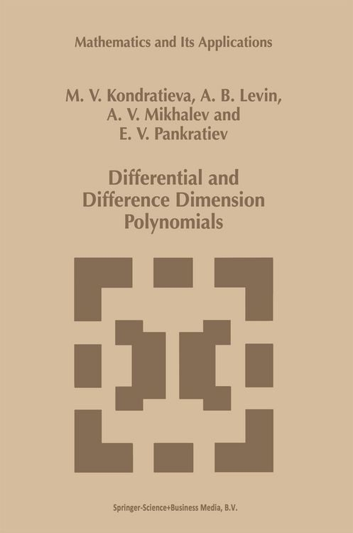 Produktbild: Differential and Difference Dimension Polynomials