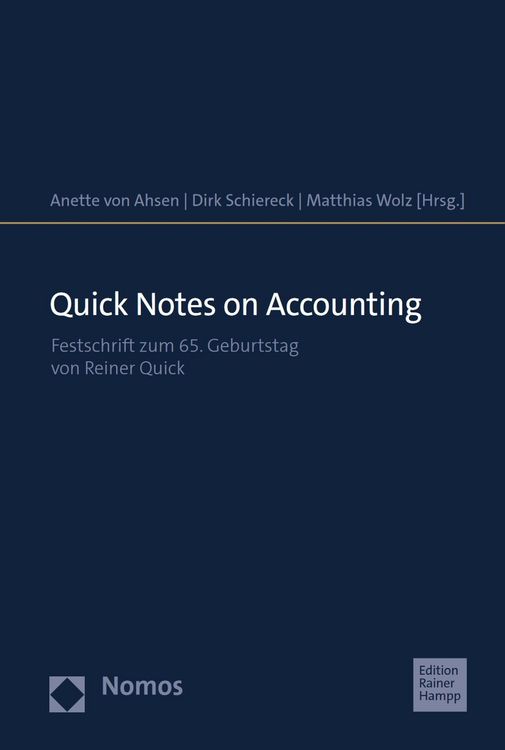 Produktbild: Quick Notes on Accounting