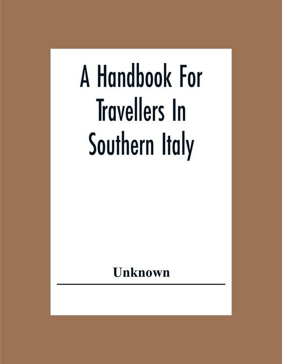 Produktbild: A Handbook For Travellers In Southern Italy