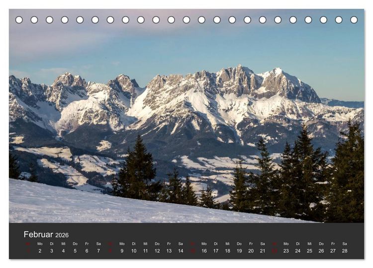 Produktbild: Der Wilde Kaiser, das Kletterparadies bei Kitzb&uuml;hel (Tischkalender 2026 DIN A5 quer), CALVENDO Monatskalender