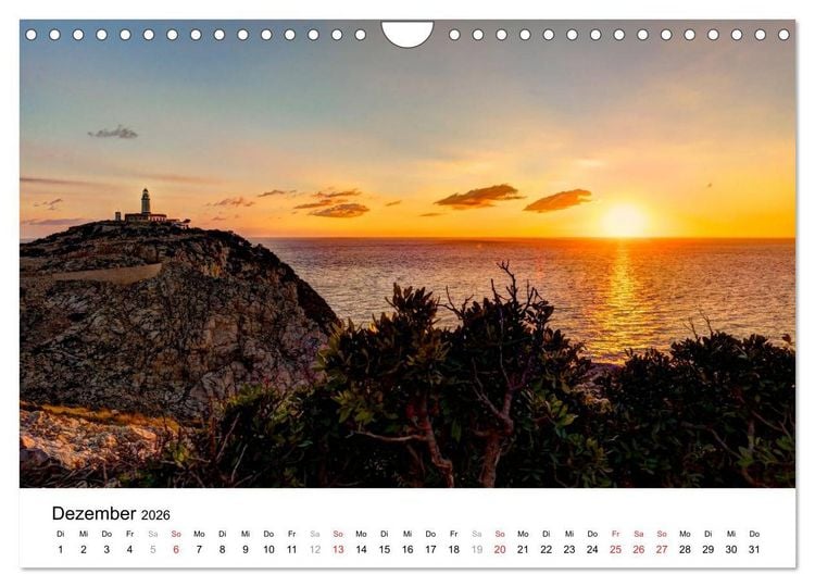 Produktbild: Mallorca - Trauminsel des S&uuml;dens (Wandkalender 2026 DIN A4 quer), CALVENDO Monatskalender